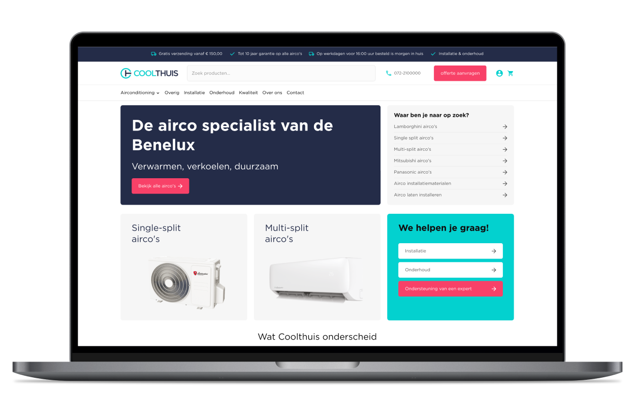 Coolthuis Woocommerce Wordpress webshop